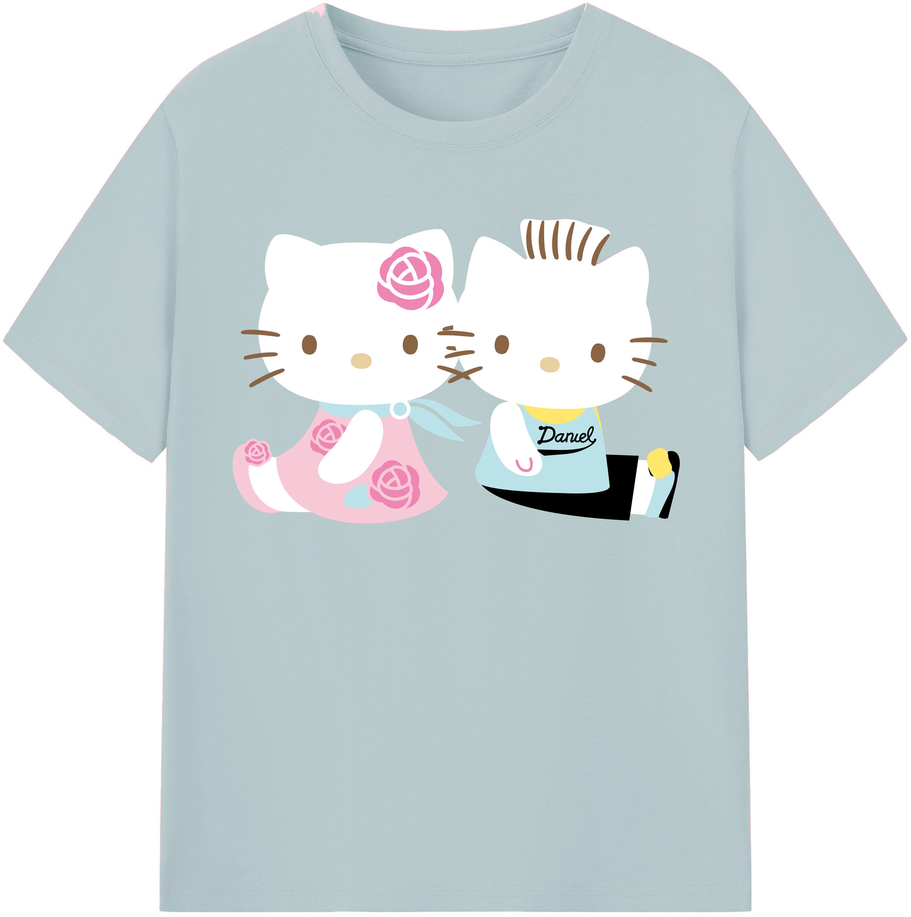 （画像用） Hello Kitty ハローキティ 綿100％半袖Tシャツ（フロントプリント）